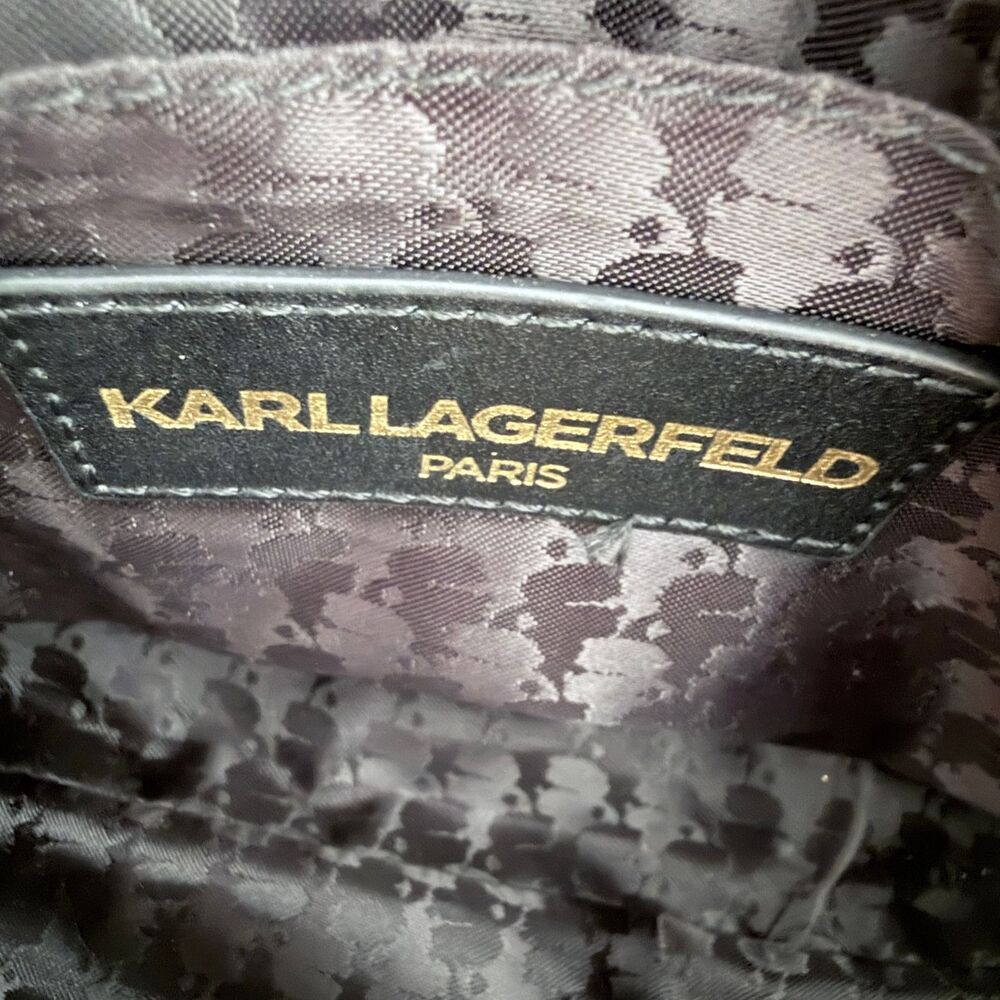 Pre-Owned Karl Lagerfeld Crossbody Bag - Beige Leather - Picture 12 of 16